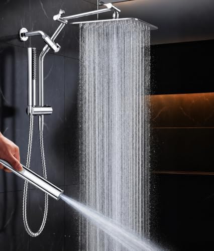 All Metal 10"Luxurious Rain Shower Head with Handheld Spary