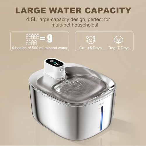 Wireless Cat Water Fountain Stainless Steel (1100 Gram)