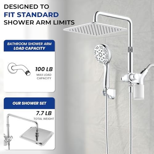 Upgraded Dual Shower Heads Combo