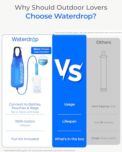 Gravity Water Filter Straw (2 Count)