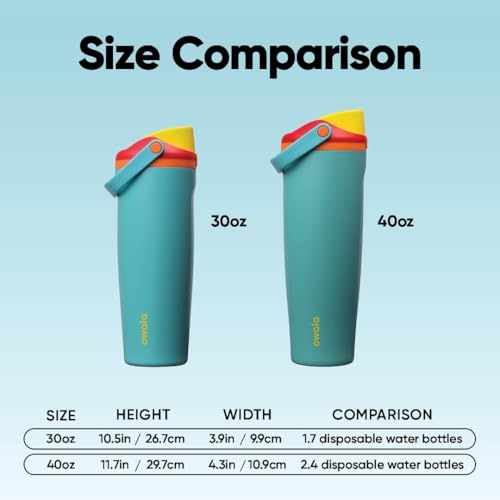 FreeSip Sway Stainless Steel Water Bottle 30 oz Summer Sweetness