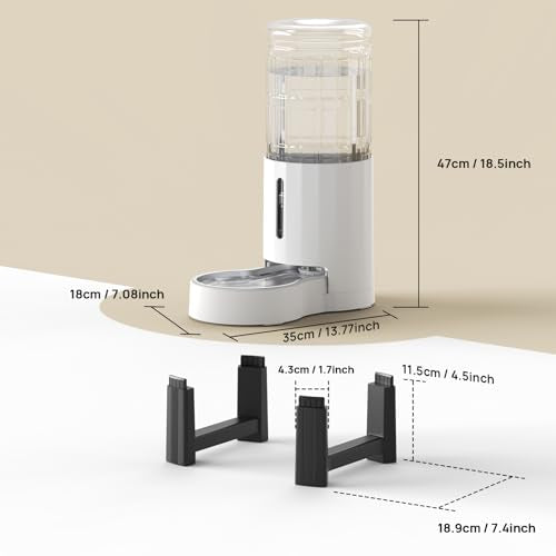 Elevated Dog Water Bowl Dispenser for Large Dogs