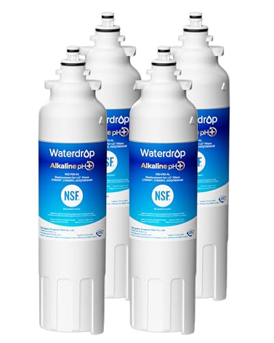 Alkaline WD F20 Water Filter Replacement for LG® LT800P® (4 Count)