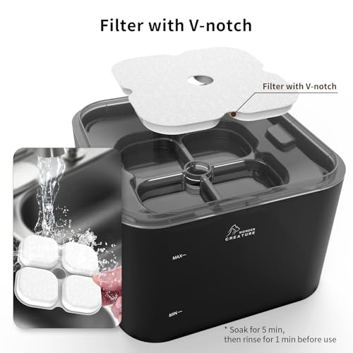 Crystal Cat Water Fountain Stainless Steel Lid