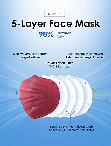 KN95 Face Mask 60 PCs (60 Count)