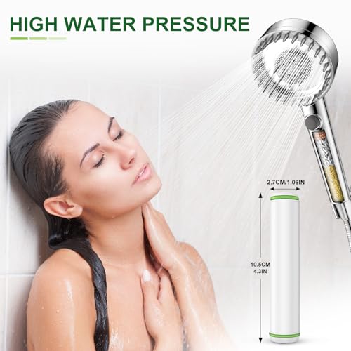 2 Pack Shower Filter Cartridge Replacement for Handheld Shower Head (2 Count)