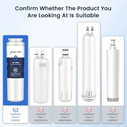 UKF8001 Whirlpool Refrigerator Water Filter 4 (4 Count)
