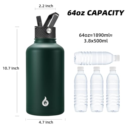64oz Insulated Water Bottle