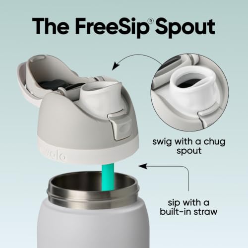 FreeSip Stainless Steel Water Bottle 32 oz Foggy Tide