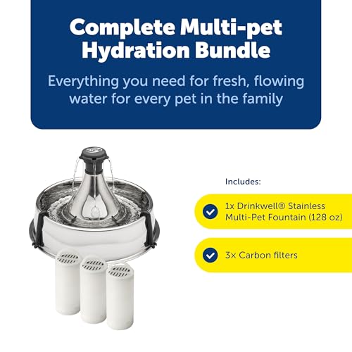 Drinkwell Stainless 360 Multi