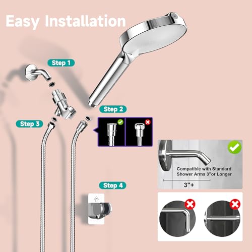 6“ Filtered Shower Head with Handheld