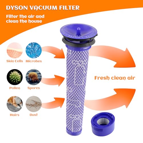 6 Pack Vacuum Filter Replacement Kit for Dy