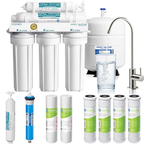 ROES-50X, 5-Stage Under Sink RO System, Extra Filters, 50 GPD