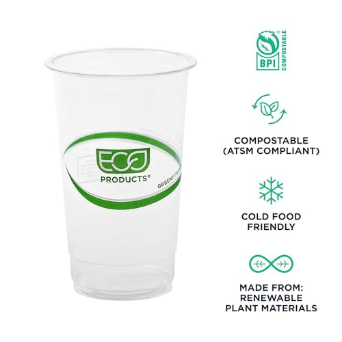 GreenStripe Clear Disposable Cold Cups (50 Count)