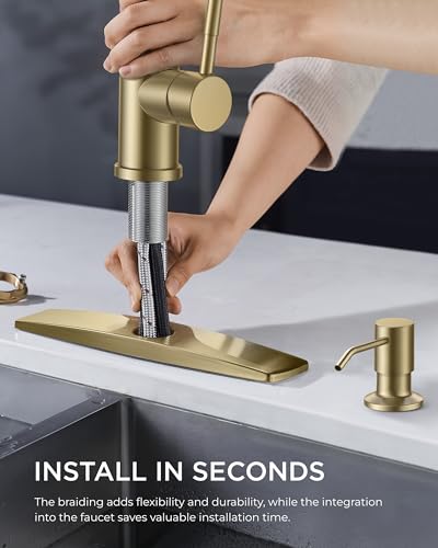 Kitchen Faucet with Soap Dispenser
