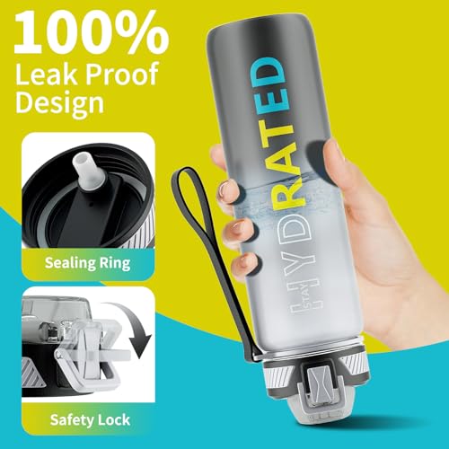 Water Bottle with Straw