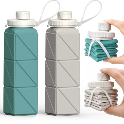 Collapsible Water Bottles 21oz (2 Count)
