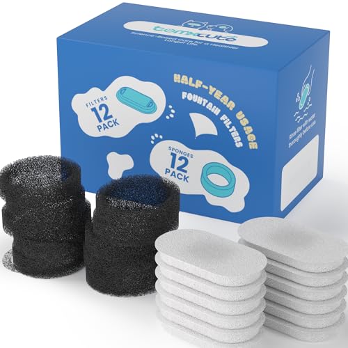 Official Tomxcute Cat Water Fountain Replacement Filters