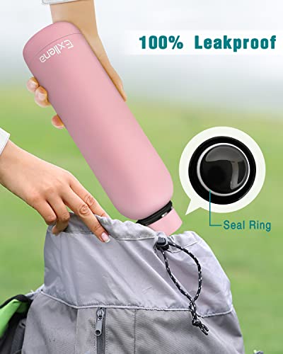 Slim Insulated Water Bottles for Travel 25oz with Clip