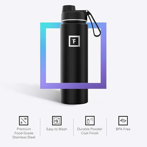 24 oz Wide Mouth Water Bottle with Spout