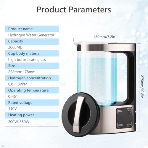 Hydrogen Water Machine Generator