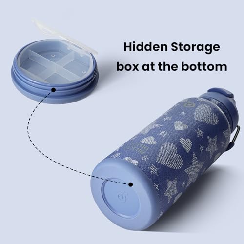 32oz Insulated Water Bottle with Pill Box