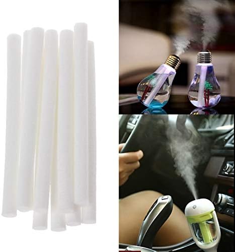 50 PCS Filter Cotton Wicks Stick Replacement Wicks in Travel, Car, Office, Bedroom and Nasal Inhaler Tubes（8mm×51mm）