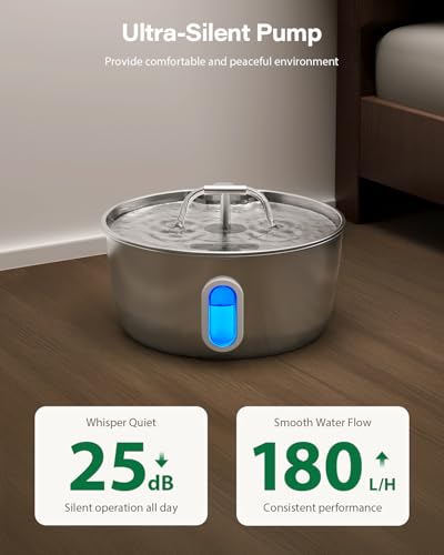 Stainless Steel Cat Water Fountain