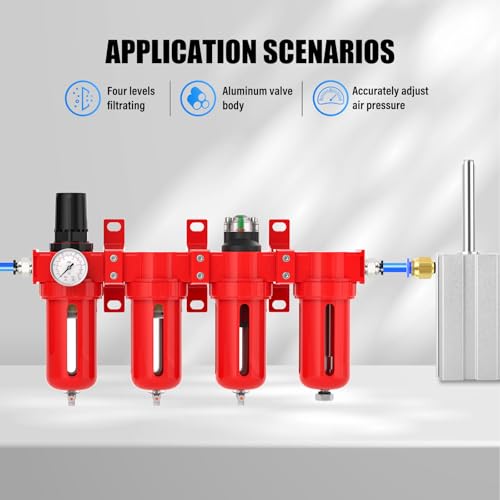 MEANLIN 3 8" NPT Industrial Grade 4 Stage Aluminum Air Drying System