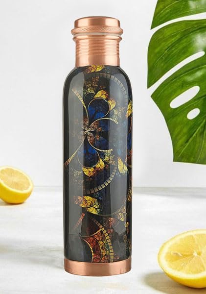 Printed Copper Water Bottle