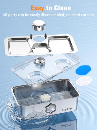 4.5Gal 17L Dog Water Fountain for Large Dogs