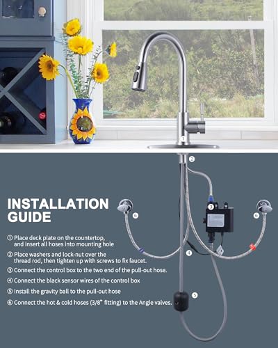 Touchless Kitchen Faucet Stainless Steel