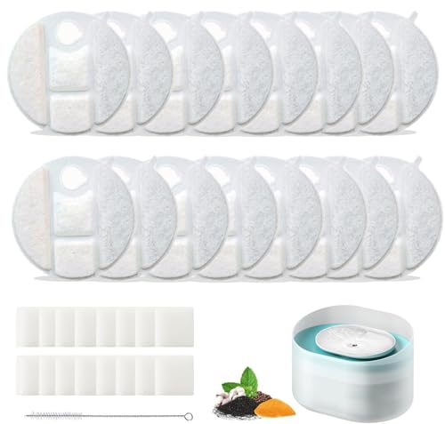 16 Pack Replacement Filters for Petlibro Capsule Dog Fountain PLWF008 (16 Count)