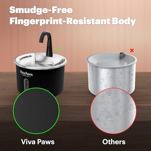 Viva Paws Cat Water Fountain Stainless Steel