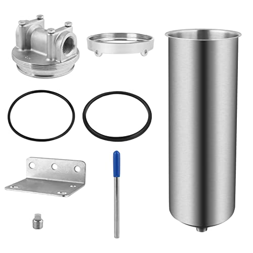 NSF ANSI 42 Certification 304 Stainless Steel Filter Housing for 10"Filter Cartridge