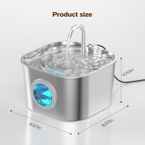 Stainless Steel Cat Water Fountain