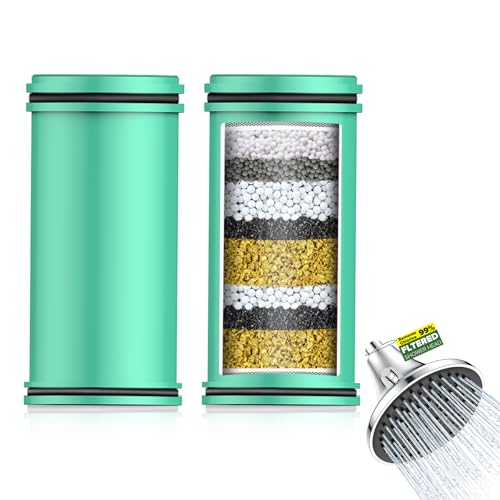 Shower Filter Replacement Cartridge for Filtered Shower Head (2 Count)