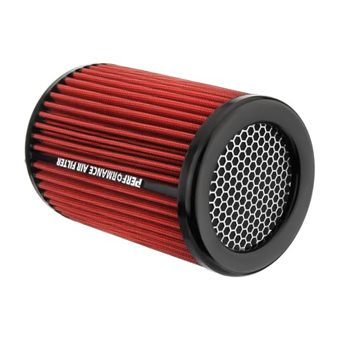 Red 3 3.5 4 inch Universal Cold Air Intake Filter 76mm 89mm 101mm