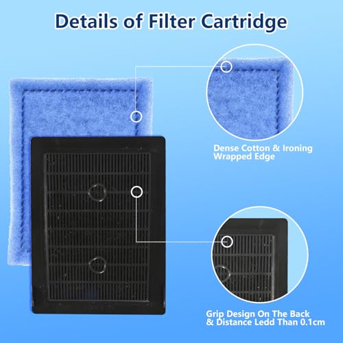 12 PCS Aquarium Filter Cartridge Filters (12 Count)