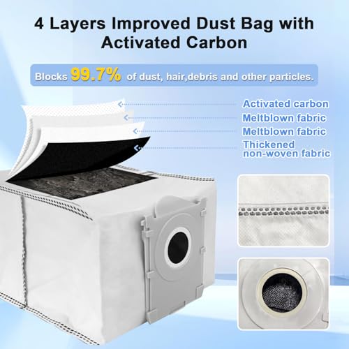 21 Pcs Spare Accessories Compatible with ECOVACS DEEBOT X8 PRO Omni