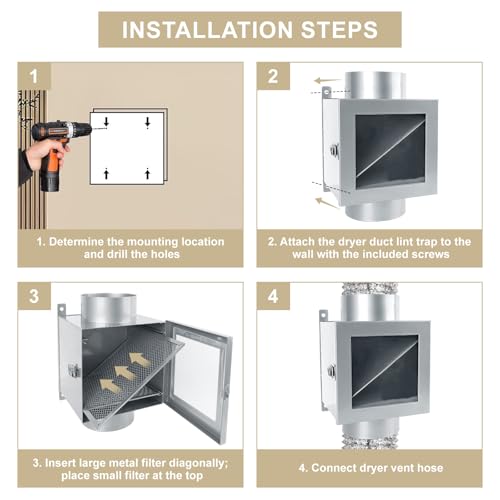 Dryer Duct Lint Trap