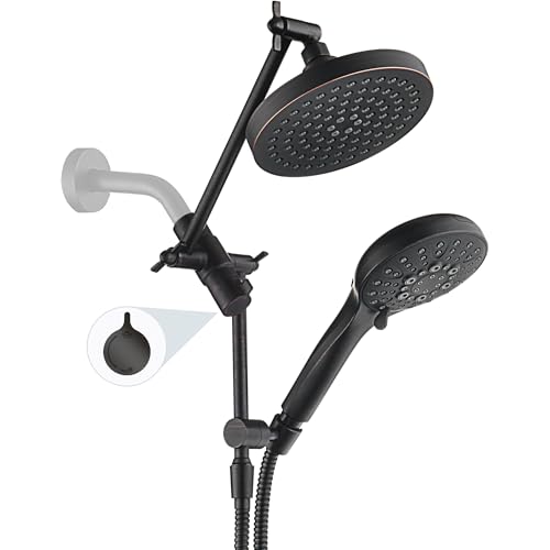 Rain Shower Head with Handheld Spray Built