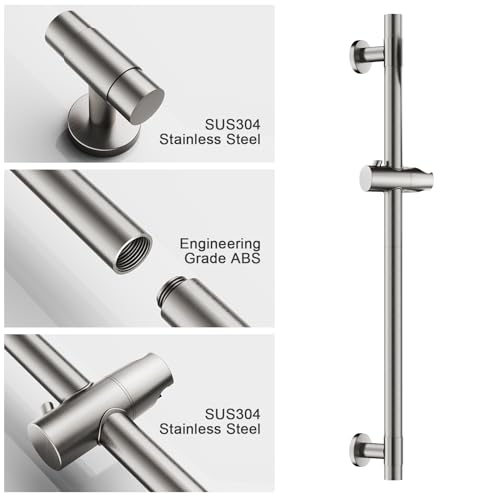 Shower Slide Bar Handheld Shower Head with Hose