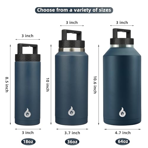 36oz Insulated Water Bottle Stainless Steel Water Bottle with Handle
