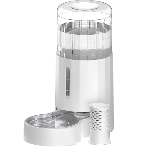 Dog Water Bowl Dispenser with Stainless Steel Bowl