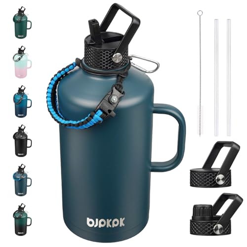 128oz Insulated Water Bottle with Straw Lid