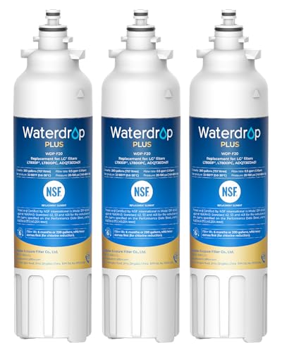Plus ADQ73613401 Water Filterr Replacement for LG® LT800P (3 Count)