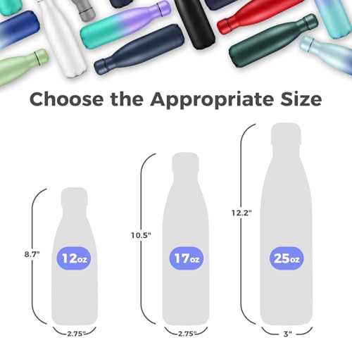 17oz Insulated Water Bottles MultiPack (4 Count)
