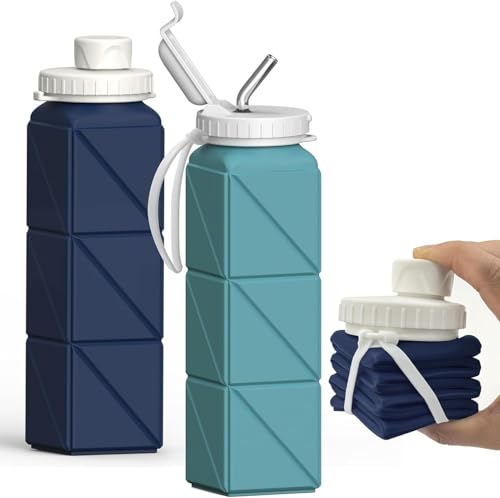 Collapsible Water Bottles 21oz (2 Count)