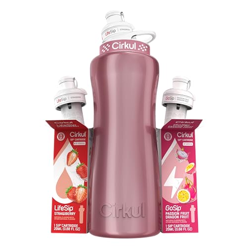 32oz Rose Gold Metal Bottle with Two No Sugar
